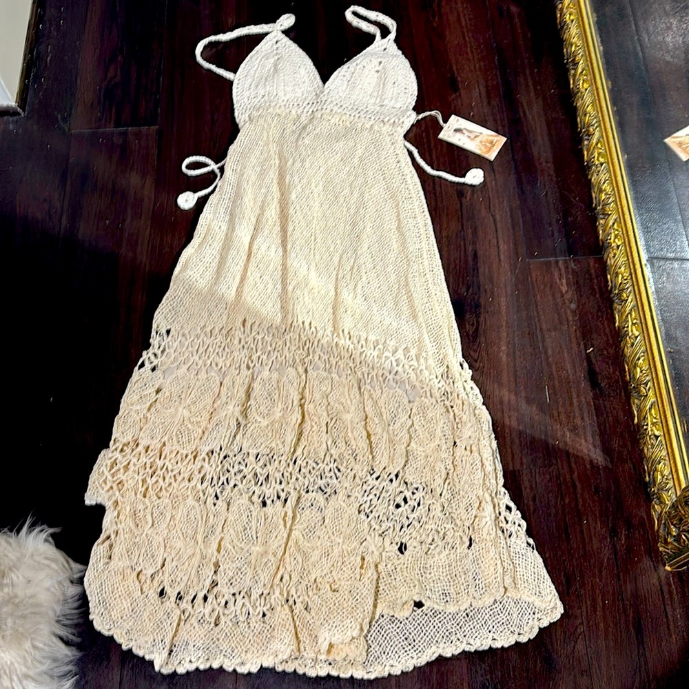 Mora hand crochet midi dress Size S